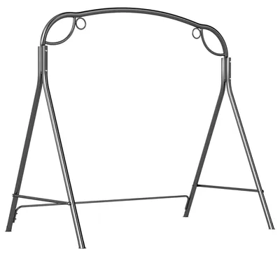 Produktbild von Schaukelgestell für draußen - Metall A-Gestell - Schwerlast Stahlrahmen - Hohe Stabilität - Für Garten und Terrasse - Olivgrün