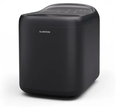 Produktbild von Klarstein SparkIce Eiswürfelmaschine, 15 kg/Tag, Eiswürfel in 6 Min., Touchpad, 2 Eiswürfelgrößen, Automatische Reinigung, Eiswürfelbereiter für Getränke & Smoothies, Schwarz