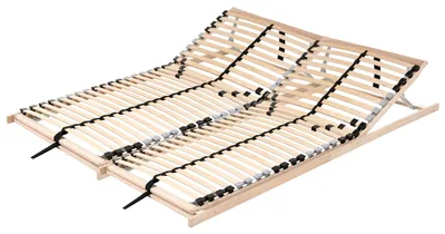 Produktbild von BELIANI Lattenrost Hellbraun Birkenholz Manuell Verstellbar 180x200 cm mit 28 Federleisten Federholzrahmen Federholzlattenrost für Betten Doppelbetten