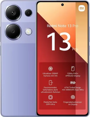 Produktbild von Xiaomi Redmi Note 13 Pro LTE 8GB 256GB dual lavender EU