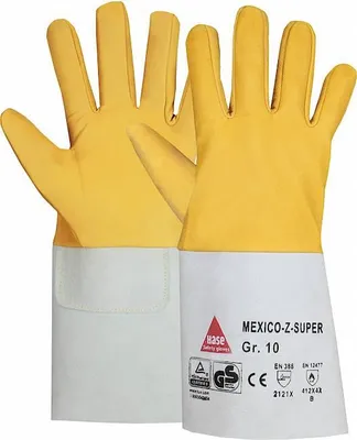 Produktbild von Hase Schweißerhandschuhe Mexico-Z-Super Größe 9, Ziegennappaleder 10 Stk