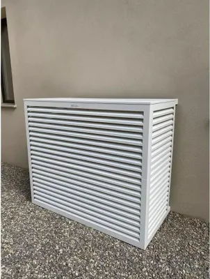 Image de DECOCLIM Boîtier de protection en aluminium RAL9010 taille XL, dimensions intérieures : H 1200 x W 1310 x D 650-800 mm (profondeur adaptable)