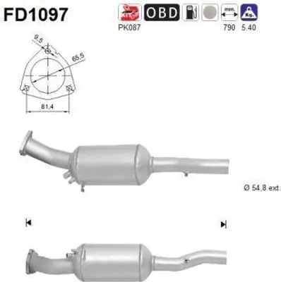 Zdjęcie produktu dla Filtr Czastek Stalych Dpf Audi A6 2,7Tdi Euro 4