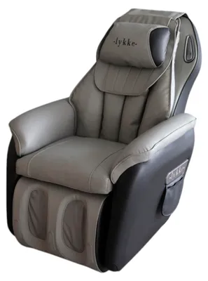 Produktbild von Massagesessel Deluxe mit Sofa-Funktion, klappbarer Fußmassage, Bluetooth, Heizung, Grau-Schwarz, 92x89x76 cm