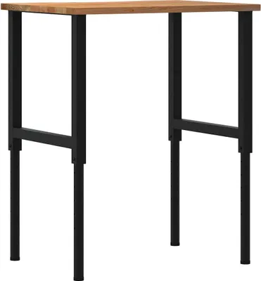 Obrázok produktu pre vidaXL Pracovný stôl svetlohnedý 80x60x(71,5-98) cm dubový masív
