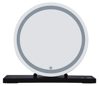Image de Miroir de Maquillage Glamory LED en Fer Noir