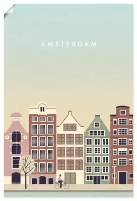 Produktbild von ARTland Poster Amsterdam Größe: 60x90 cm