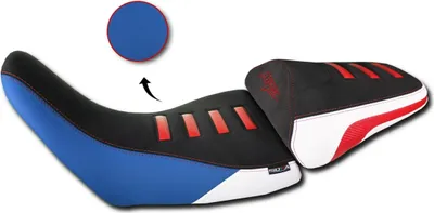 Immagine prodotto di Sella anteriore Comfort ISOTTA blu/bianco/rosso rialzata 3cm per HONDA