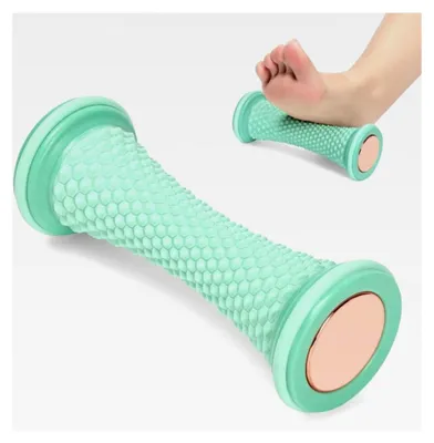 Produktbild von Fußmassageroller, Tragbare Gummi-Massagerolle für Plantarfasziitis, Massageroller zur Linderung von Fußgewölbeschmerzen und Muskelkater
