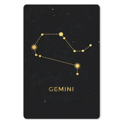 Produktbild von MuchoWow® Mauspad Mousepad Tierkreiszeichen - Zwillinge - Astrologie 40x60 cm - Mousepads - Maus Mat - Pad - Mausunterlage - Schreibtisch Accesoire