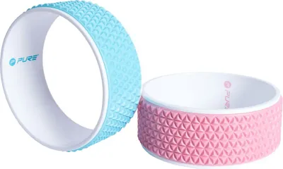 Image de Pure2Improve Roue de yoga 34 cm rose et blanc