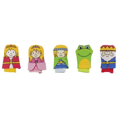 Produktbild von goki 51653 Fingerpuppen Froschkönig, mehrfarbig (1 Set)