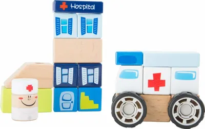 Produktbild von Holzbausatz Krankenwagen