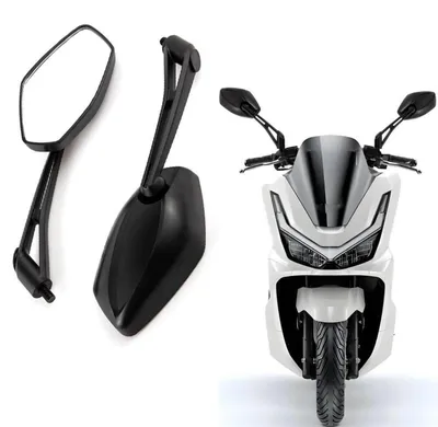 Produktbild von Motorrad Rückspiegel Universal Seitenspiegel mit 8/10 mm Schrauben für Roller ATV Dirtbikes