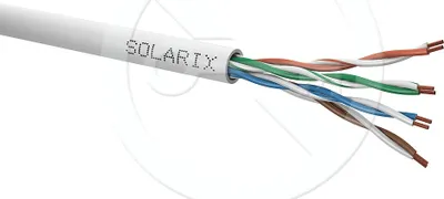 Imagen del producto de SXKL-5E-UTP-PVC-GY - Solarix, 305 metros por caja, cable