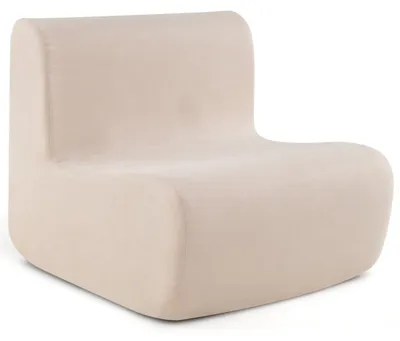 Obrázek produktu pro Podlahová židle s opěradlem, měkký samet, ergonomická opora
