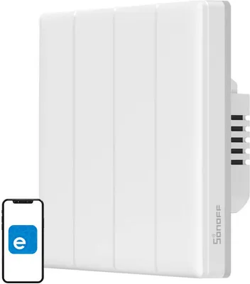 Obrázek produktu pro Smart WiFi Touch Wall Switch Sonoff TX T5 4C (4-channel)