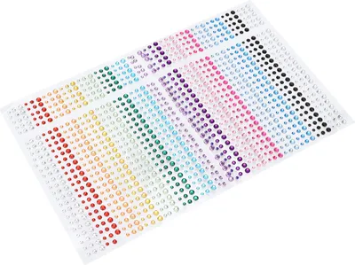 Produktbild von Strass Aufkleber DIY 15 Farben Selbstklebend Bling Zubehör Aufkleber für Telefon Handwerk Gesicht Nagel Kunst Dekoration