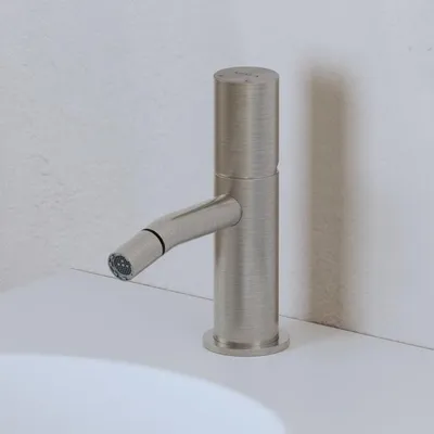 Produktbild von ALLUVION Juno Edelstahl Bidet-Einhebelmischer ohne Ablaufventil