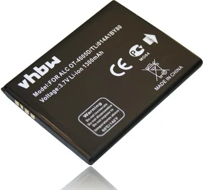 Produktbild von vhbw Akku Ersatz für TLi014A1BY80 für Handy Smartphone Telefon (1300 mAh, 3,7 V, Li-Ion)