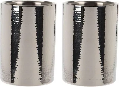 Produktbild von Elegante Weinglas-Halterung aus Edelstahl, 1 Stück, 17 cm