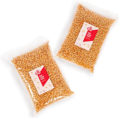 Produktbild von 10 kg Mais für Popcorn 2er- Pack 5 kg Popcorn-Mais Butterfly Kinopopcorn für Popcornmaschine Popcornloop Beste Gold Qualität ohne Gentechnik Vegan