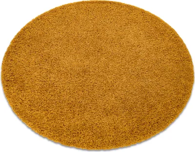 Zdjęcie produktu dla Dywan SOFFI koło shaggy 5cm złoty żółty koło 100 cm