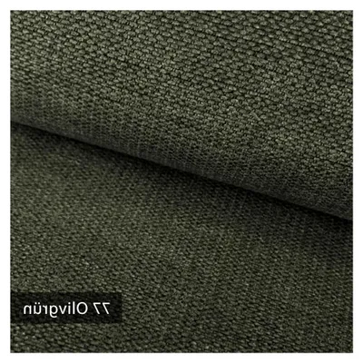 Produktbild von MUDAU SOFT Chenille-Polsterstoff - Melierter Möbelstoff - Grober Struktur-Stoff - Mélange Meterware 1lfm Farbe: 77 Olivgrün