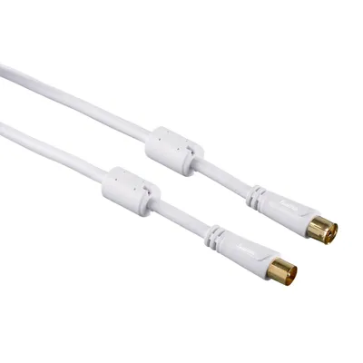 Produktbild von Antennen-Kabel 15m 100dB Filter vergoldet Weiß
