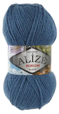 100g Strickgarn ALIZE BURCUM, 100% Polyacry, indigo