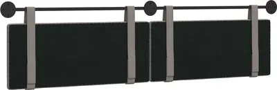 Image de vidaXL Tête de lit suspendue en tissu taupe