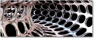 Produktbild von Tulup® Glas-Bild Wandbild aus Glas - 125x50 - Wandkunst - Wandbild hinter gehärtetem Sicherheitsglas - Dekorative Wand für Küche & Wohnzimmer  - Kunst: modern & klassisch - Metalltunnel - Silber