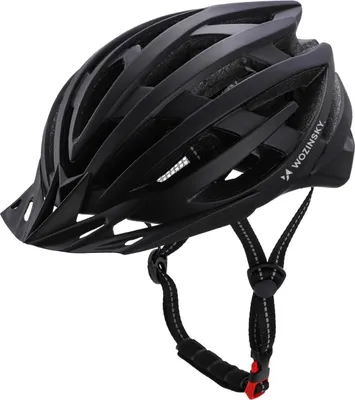 Produktbild von Wozinsky MTB Helm L mit Visier USB Rücklicht