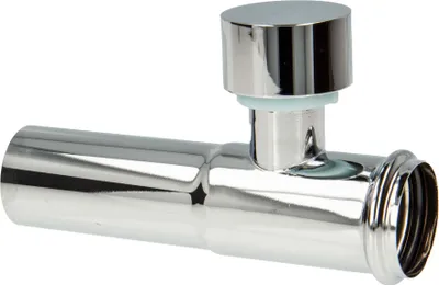 Produktbild von tecuro Verlängerungsrohr 125 mm mit Rohrbelüfter für Siphon Geruchsverschluss, verchromt