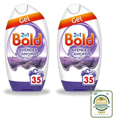 Produktbild von 2 x BOLD 2-in-1 Waschgel Lavendel und Kamille - Vorratspackung - 2 Stücke