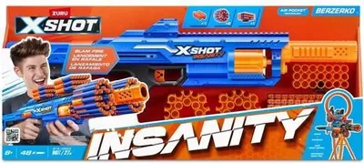 Produktbild von XSHOT Insanity Berzerko Dart Blaster, 8-Dart Rotierendes Fass, 27 Meter Reichweite, Schnellfeuer