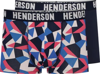 Produktbild von Henderson Herren Boxer-Shorts 2er Pack - Bequeme Unterwäsche aus 95% Baumwolle und 5% Elasthan, Atmungsaktiv, Multicolor, Modell 42588, Perfekt für Frühling/Sommer 2025, Core Linie XL