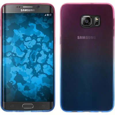 Produktbild von PhoneNatic Case kompatibel mit Samsung Galaxy S6 Edge Plus - Design:06 Silikon Hülle Ombrè Cover
