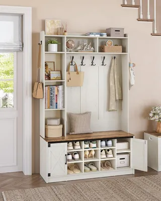 Produktbild von Großer Schrank mit Kleiderstangen, Schuhregal, Spiegeln, Einlegeböden und großzügigen Stauraummöglichkeiten