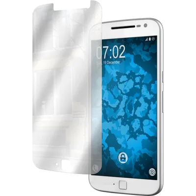 Produktbild von 4er-Pack PhoneNatic Displayschutzfolien verspiegelt  kompatibel mit Motorola Moto G4 Plus