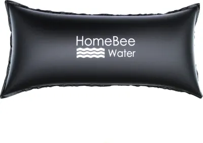HomeBee® Poolkissen Winter XXL (2 x 4 Meter) - Winterkissen für die Poolabdeckung - Winterfeste Abdeckung - Kissen für Pool, Luftkissen, Poolpolster,