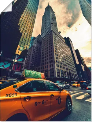 Produktbild von ARTland Poster Taxi in New York Größe: 60x80 cm