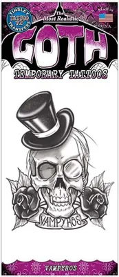 Produktbild von Vampyros Gothic Klebe-Tattoo - Fasching Halloween Karneval