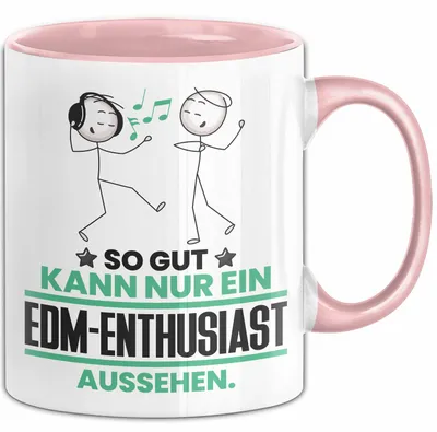 Produktbild von EDM-Enthusiast Geschenk Tasse So Gut Kann Nur Ein EDM-Enthusiast Aussehen Geschenkidee Kaffee-Becher (Rosa)