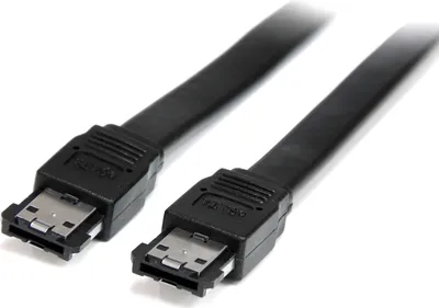 Obrázek produktu pro StarTech.com ESATA6, 1,8 m, eSATA, eSATA, eSATA, Samec/samec, Černá