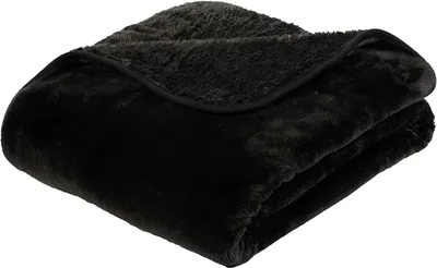 Produktbild von Gözze Premium Cashmere-Feeling Decke schwarz 130x170 cm