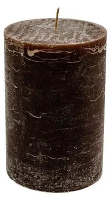 Obrázok produktu pre Značková sviečka Stumpenkerze, priemer 10 cm, výška 15 cm - farba: mocha - približne 120 hodín horenia.