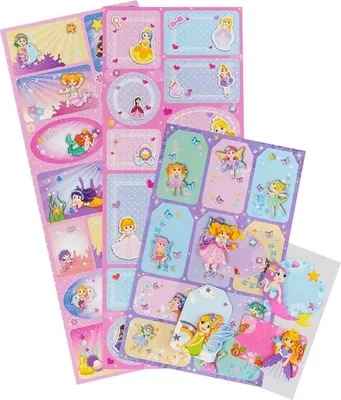 Produktbild von Besttoy - Geschenkaufkleber zum Beschriften - Prinzessin
