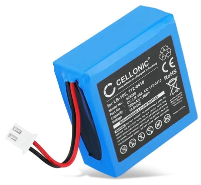 Produktbild von CELLONIC 1x Akku für Zahlungsterminal / POS Kompatibel mit Safescan 155i, 135i, 145ix, 112-0410 - (700mAh, 10.8V)