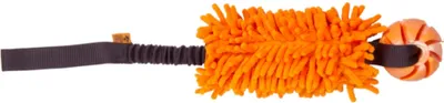 Produktbild von Dingo Hundespielzeug – Wischmop mit Ball und Bungee-Griff, Orange Spiel mit Hund Apporte
